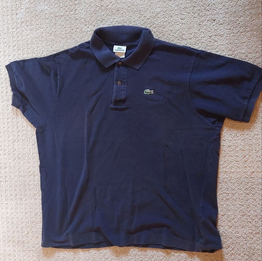 Men's Lacoste Navy Blue Polo Size 7